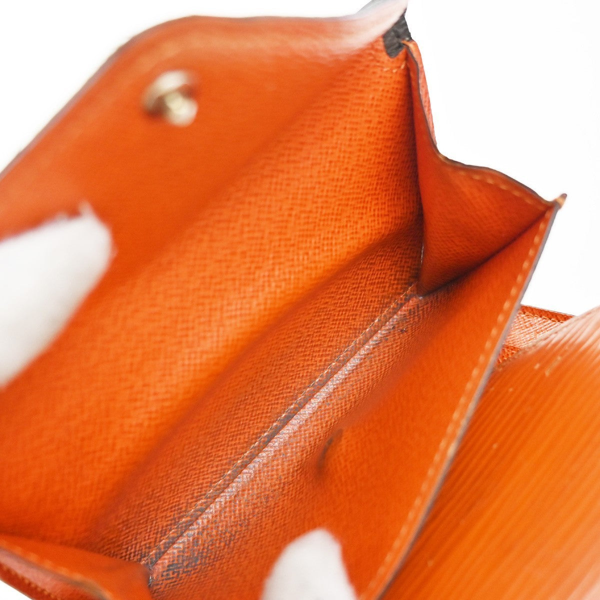 LOUIS VUITTON Marie Compact Wallet Monogram Leather Orange Brown M60495 04KP385
