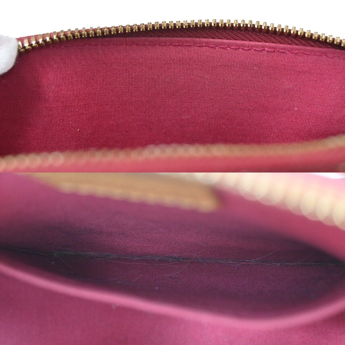LOUIS VUITTON Alma BB Hand Bag Monogram Vernis Rouge Grenadine M91698 24YE215