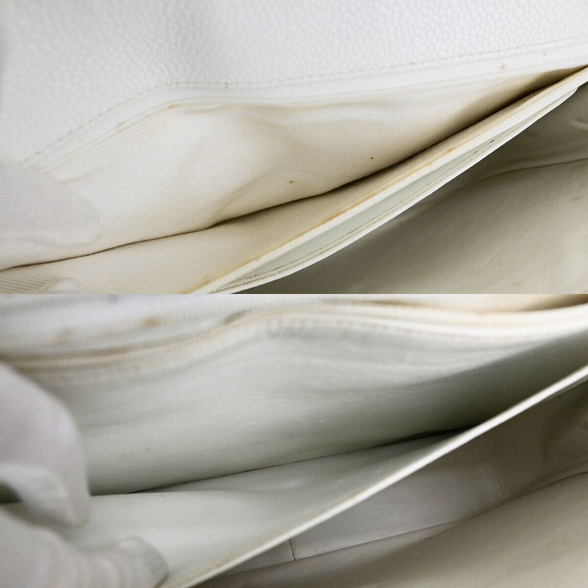 CHANEL CC Bias Stitch 30 Chain Shoulder Bag Grained Calfskin Leather WE 805RK698