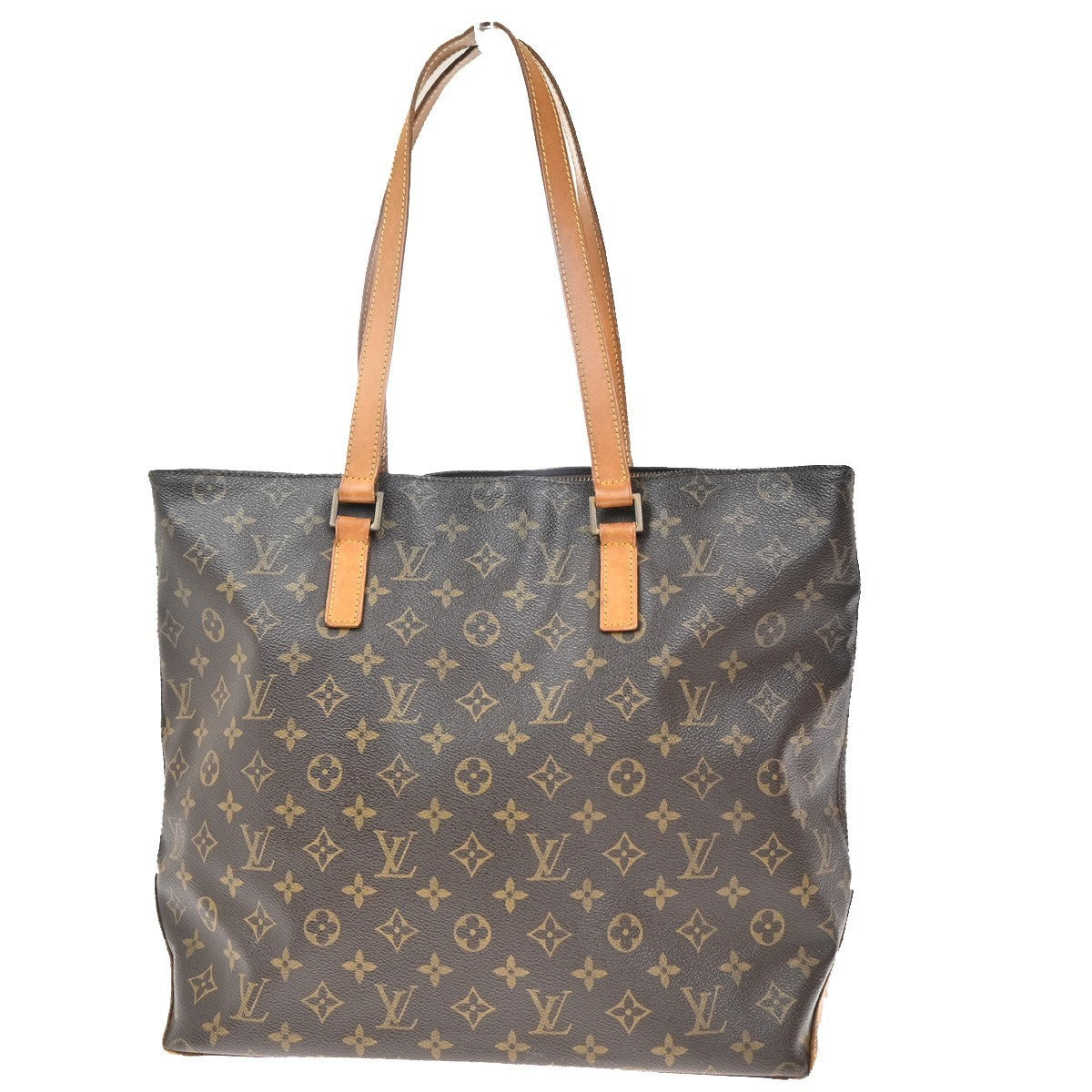 LOUIS VUITTON Cabas Mezzo Shoulder Bag Monogram Leather Brown M51151 34EG306