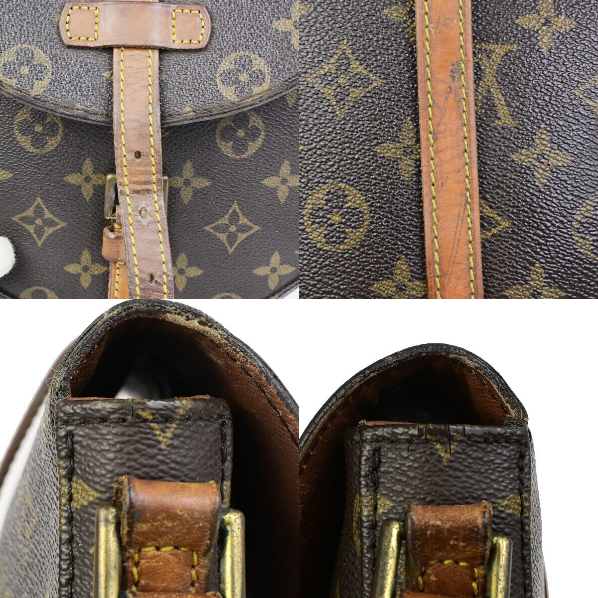 LOUIS VUITTONI Chantilly MM Shoulder Bag Monogram Leather Brown M51233 61SJ537