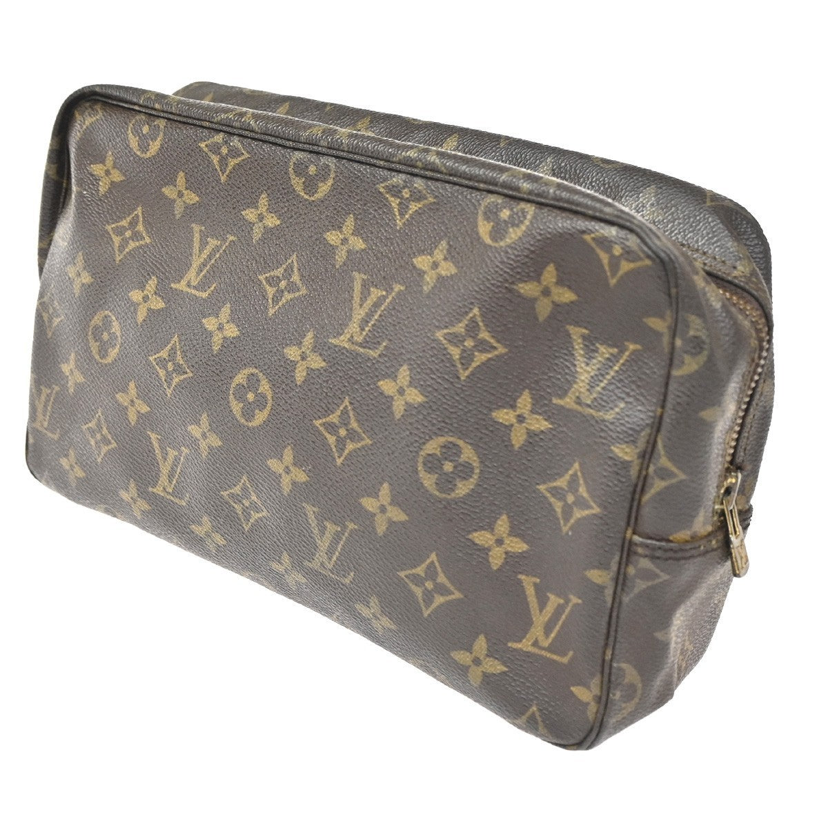 LOUIS VUITTON Trousse Toilette 28 Clutch Hand Bag Monogram Brown M47522 68KC408