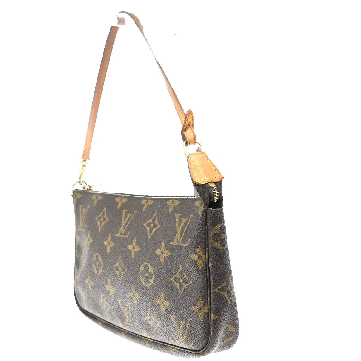 LOUIS VUITTON Pochette Accessoires Hand Bag Monogram Leather BN M51980 16MA237