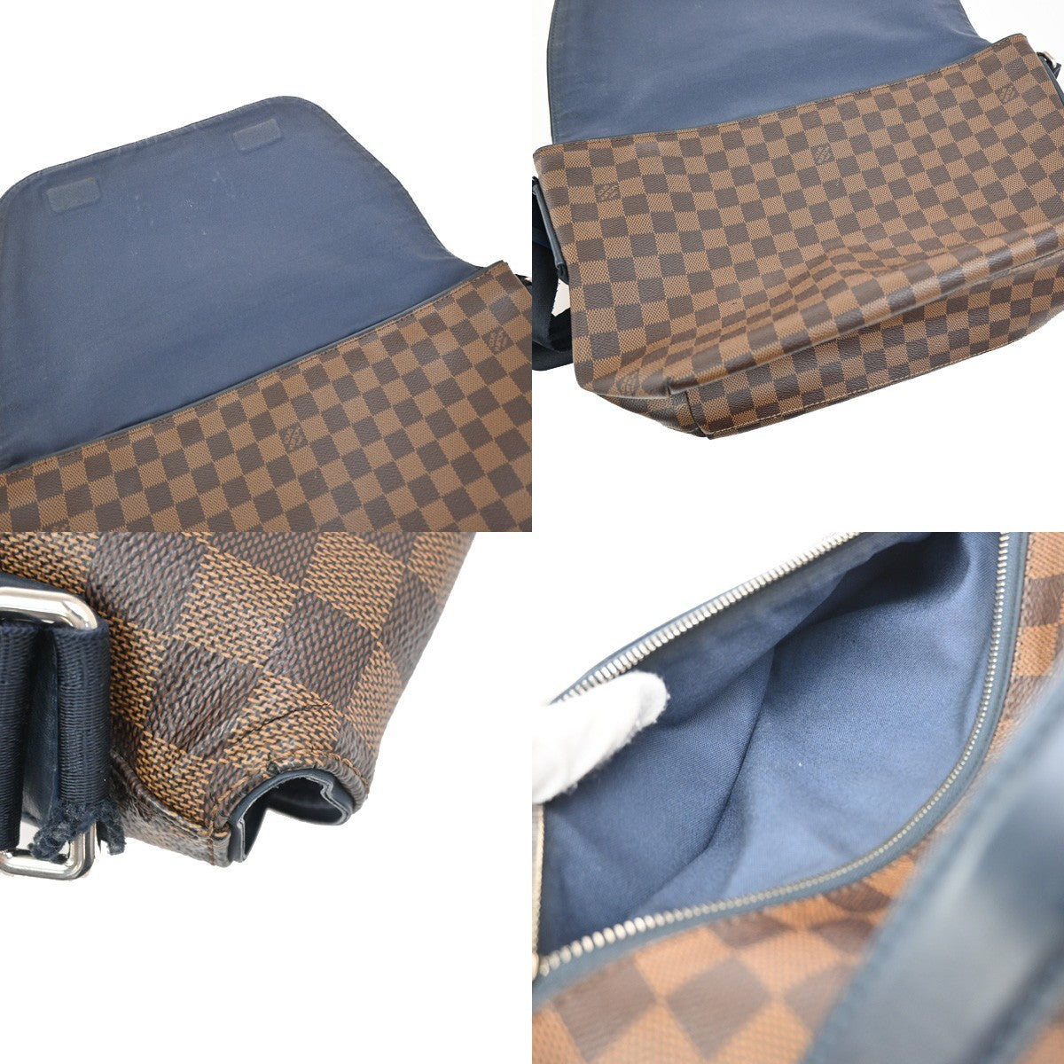 LOUIS VUITTON Sprinter MM Shoulder Bag Damier Ebene Leather Brown N41254 76FC138