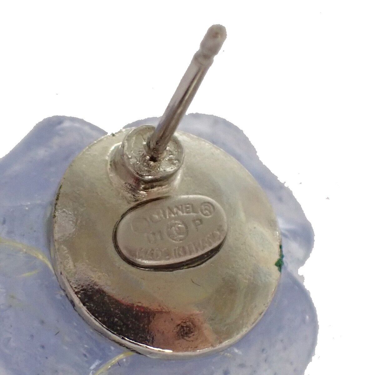 CHANEL Camellia Earrings Studs Bracelet Bangle 2 Set Purple 01P  77RC803