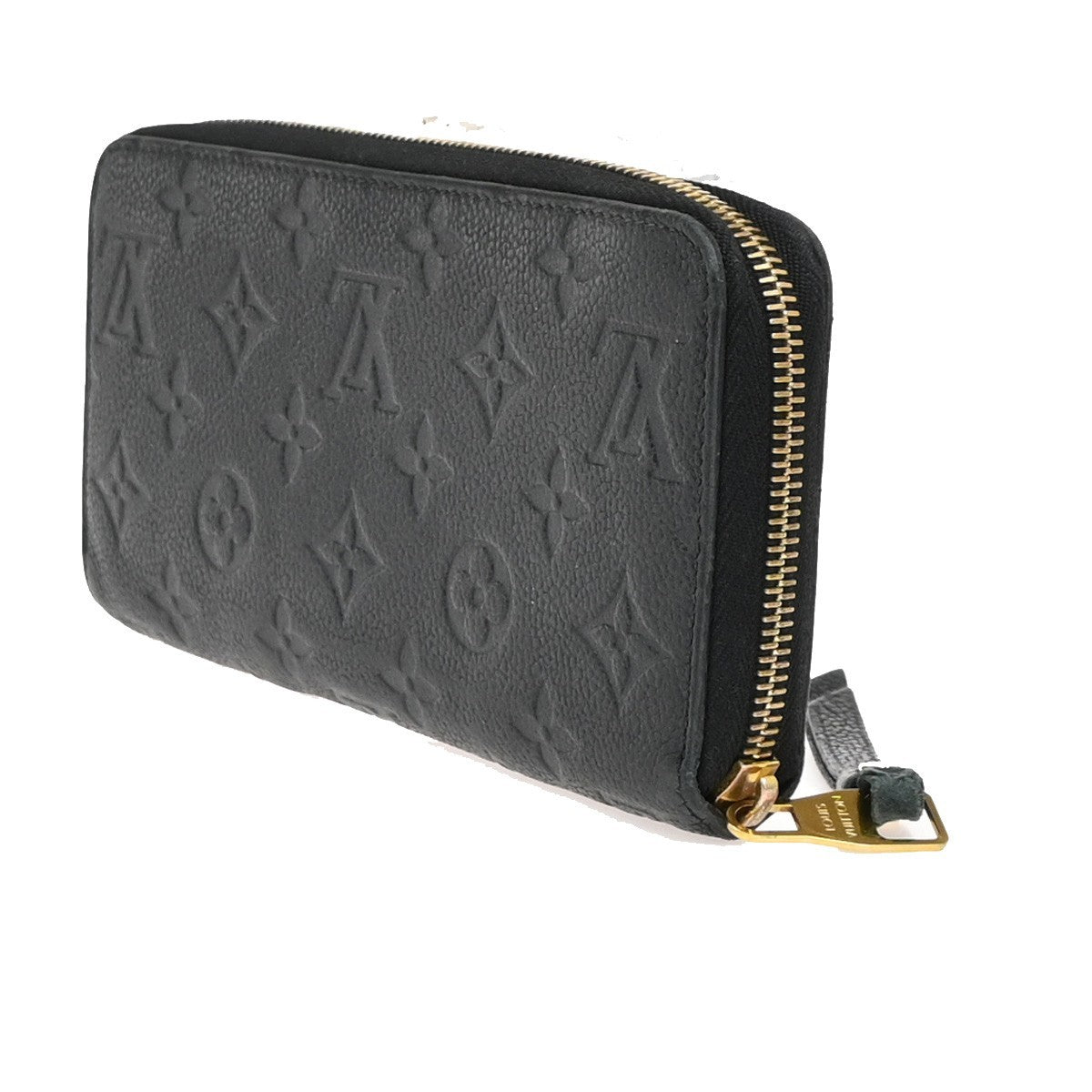 LOUIS VUITTON Zippy Wallet Long Wallet Monogram Empreinte Black M60571 80ZA255