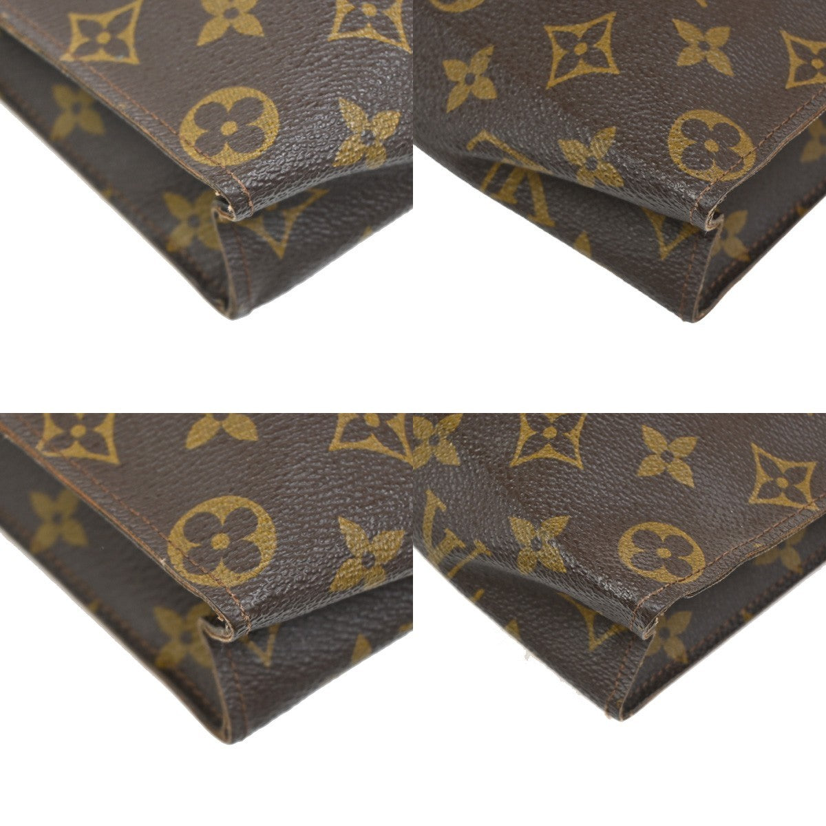 LOUIS VUITTON Poche Toilette 26 Clutch Pouch Bag Monogram Leather M47542 69ZA145