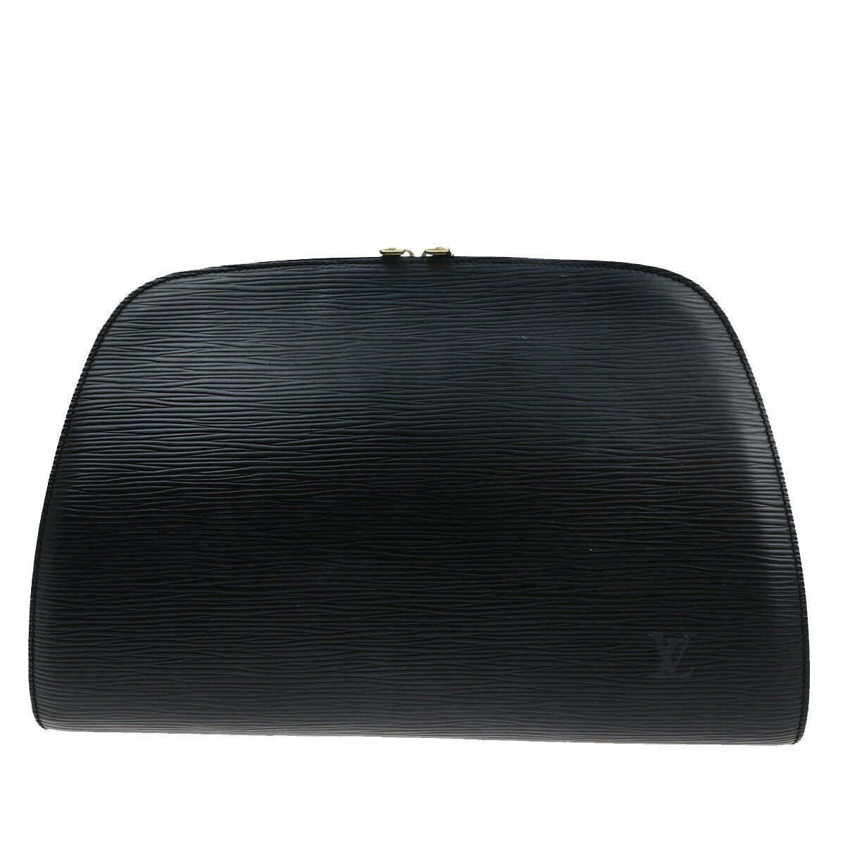 LOUIS VUITTON Logo Dauphine GM Cosmetic Pouch Epi Leather Black M48432 60YF470