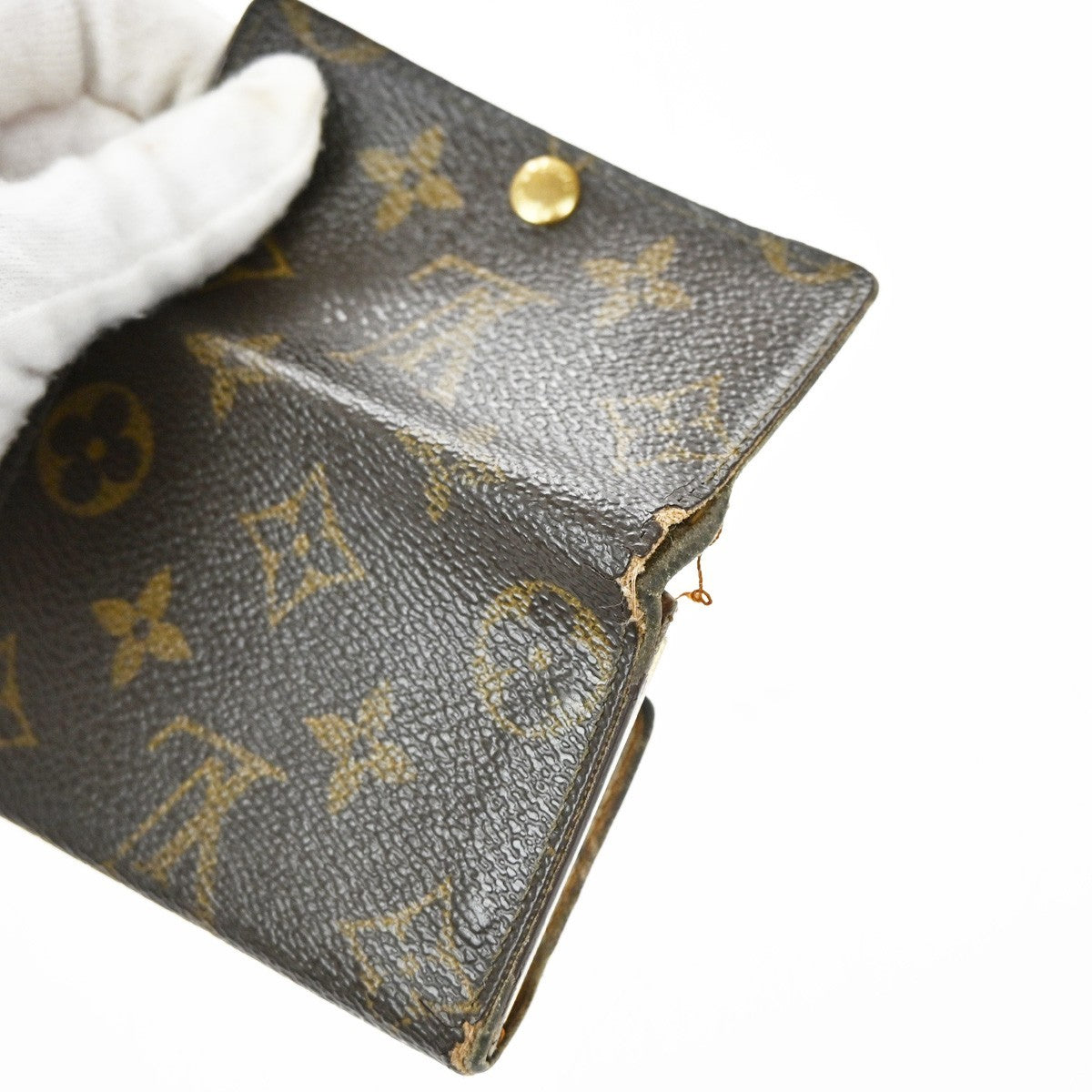 LOUIS VUITTON LV Logo 3 Set Long Wallet Key Case Monogram Leather Brown 02EF825