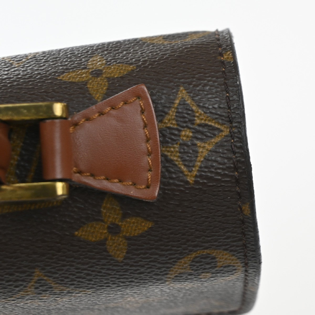 LOUIS VUITTON Concorde Hand Bag Monogram Leather Brown France M51190 82MA626