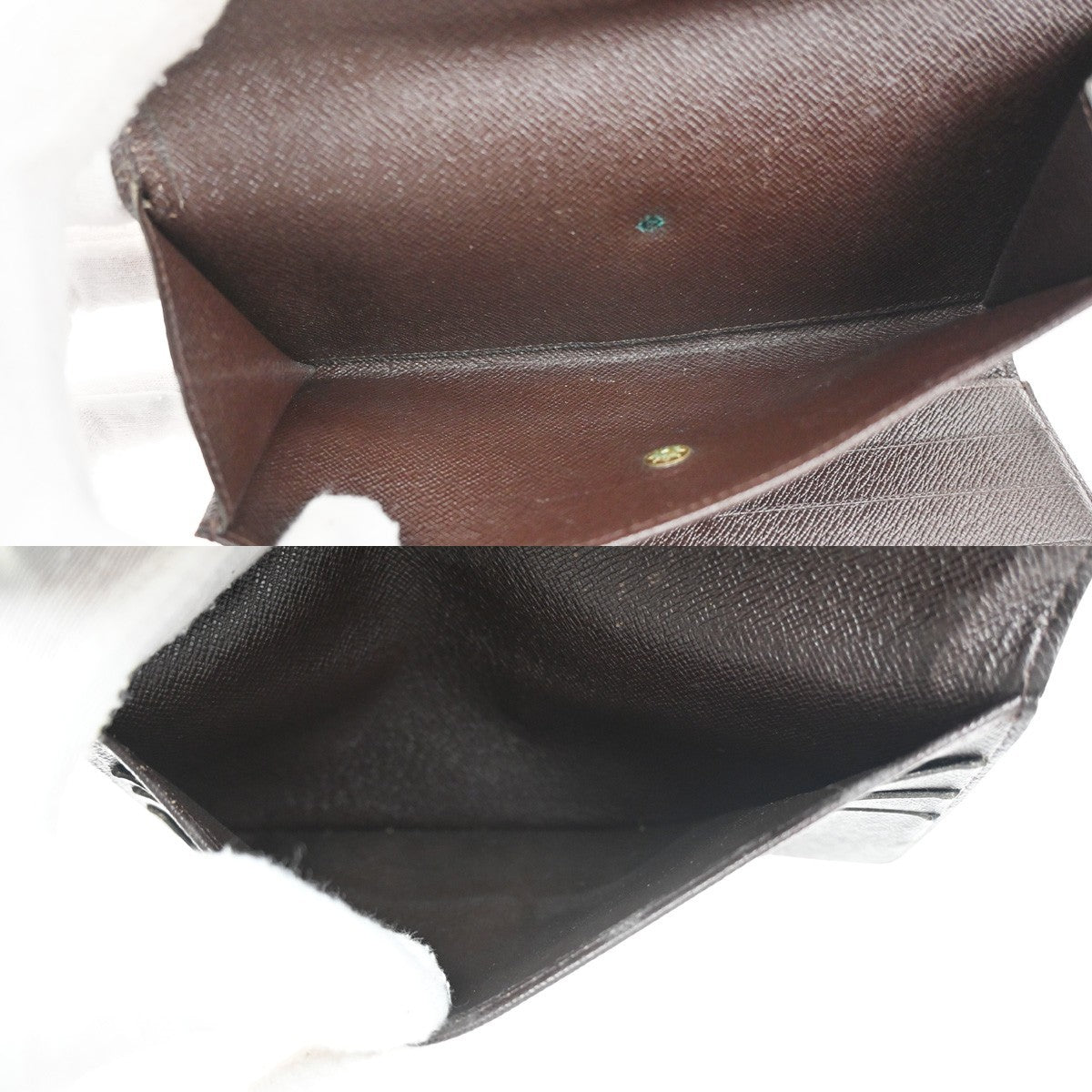 LOUIS VUITTON International Trifold Wallet Damier Leather Brown N61215 68KD003