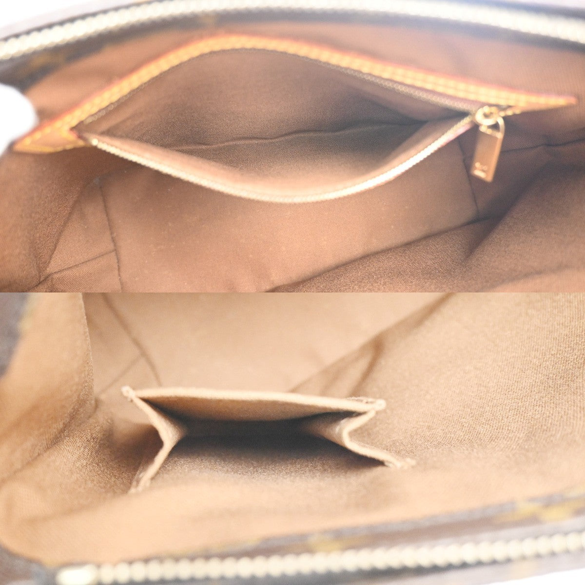 LOUIS VUITTON Cabas Piano Shoulder Bag Monogram Leather Brown M51148 16KC815