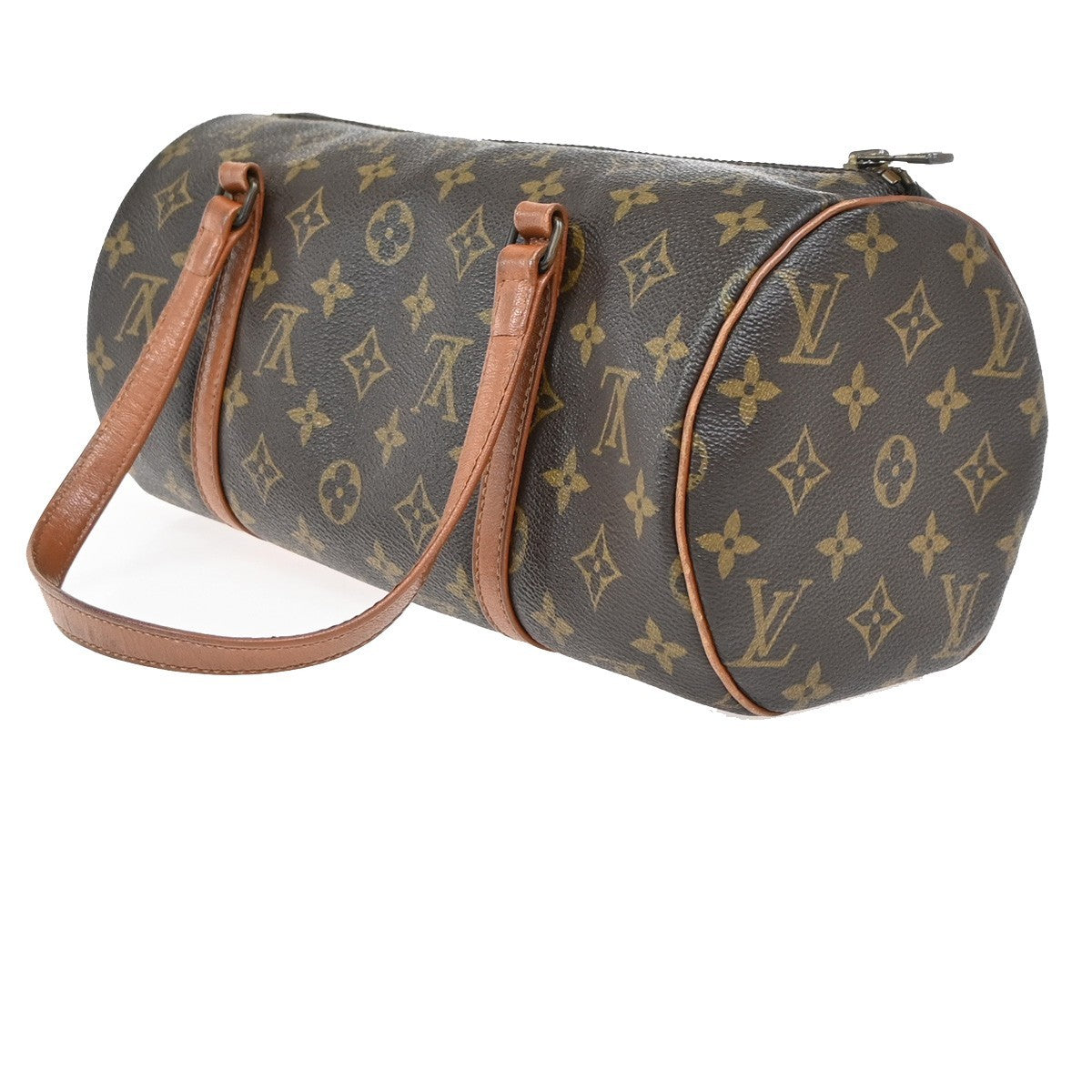 LOUIS VUITTON Logo PAPILLON 30 Hand Bag Monogram Leather Brown M51365 79ZA300