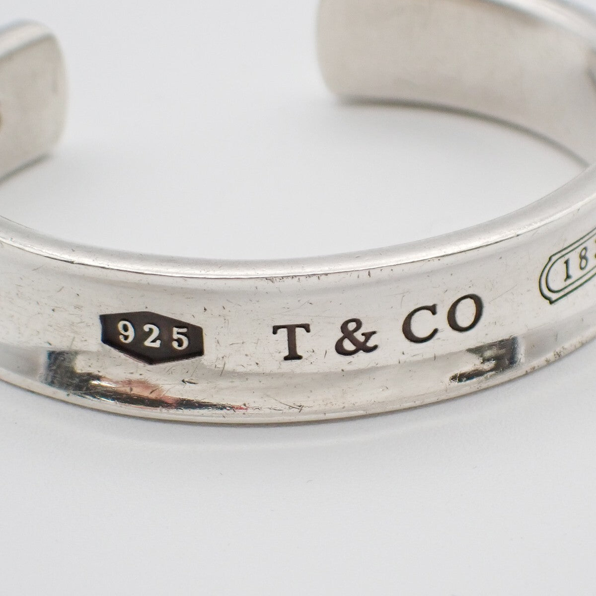 Tiffany & Co. Logo 1987 Bangle Bracelet Silver 925 Accessory 69EE508