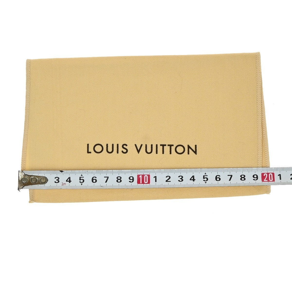 LOUIS VUITTON Logo 10 Set Dust Bag Canvas Cotton Beige Brown 08KB597