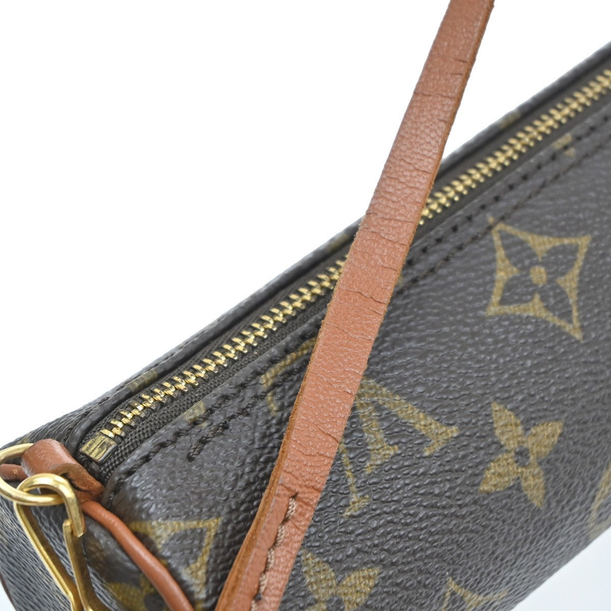 LOUIS VUITTON Mini Papillon Pouch Hand Bag Monogram Brown  M51380 66SA114