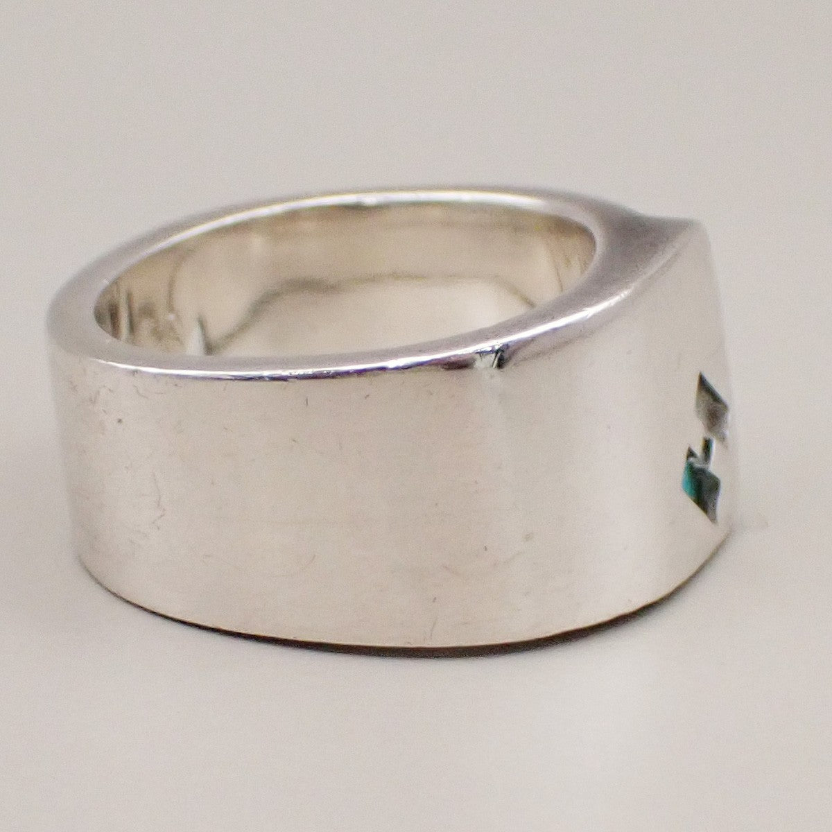 HERMES H Logo Candy Ring Size 54 Silver 925  BlueAccessory 64RL362