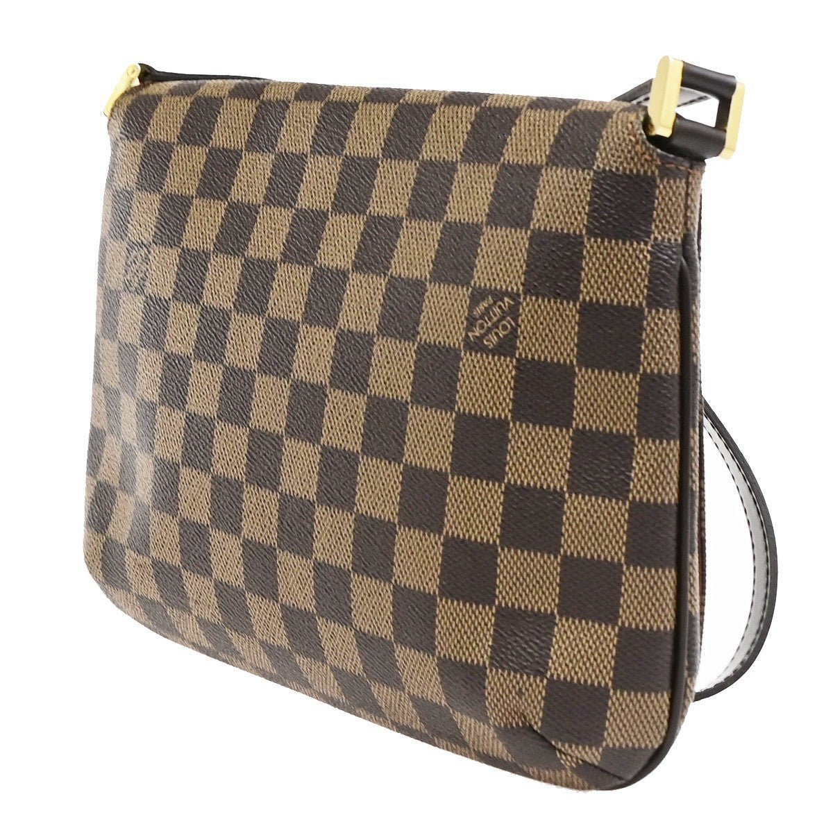 LOUIS VUITTON Musette Tango Long Shoulder Bag Damier Ebene Brown N51301 95RQ050