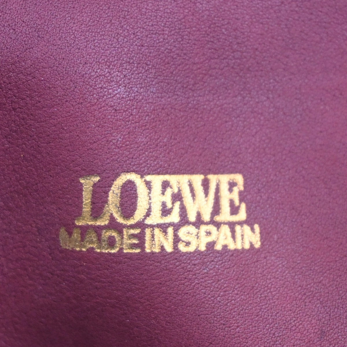 LOEWE Logo Amazona Anagram Shoulder Hand Bag Suede Leather Red GHW Spain 75MA403