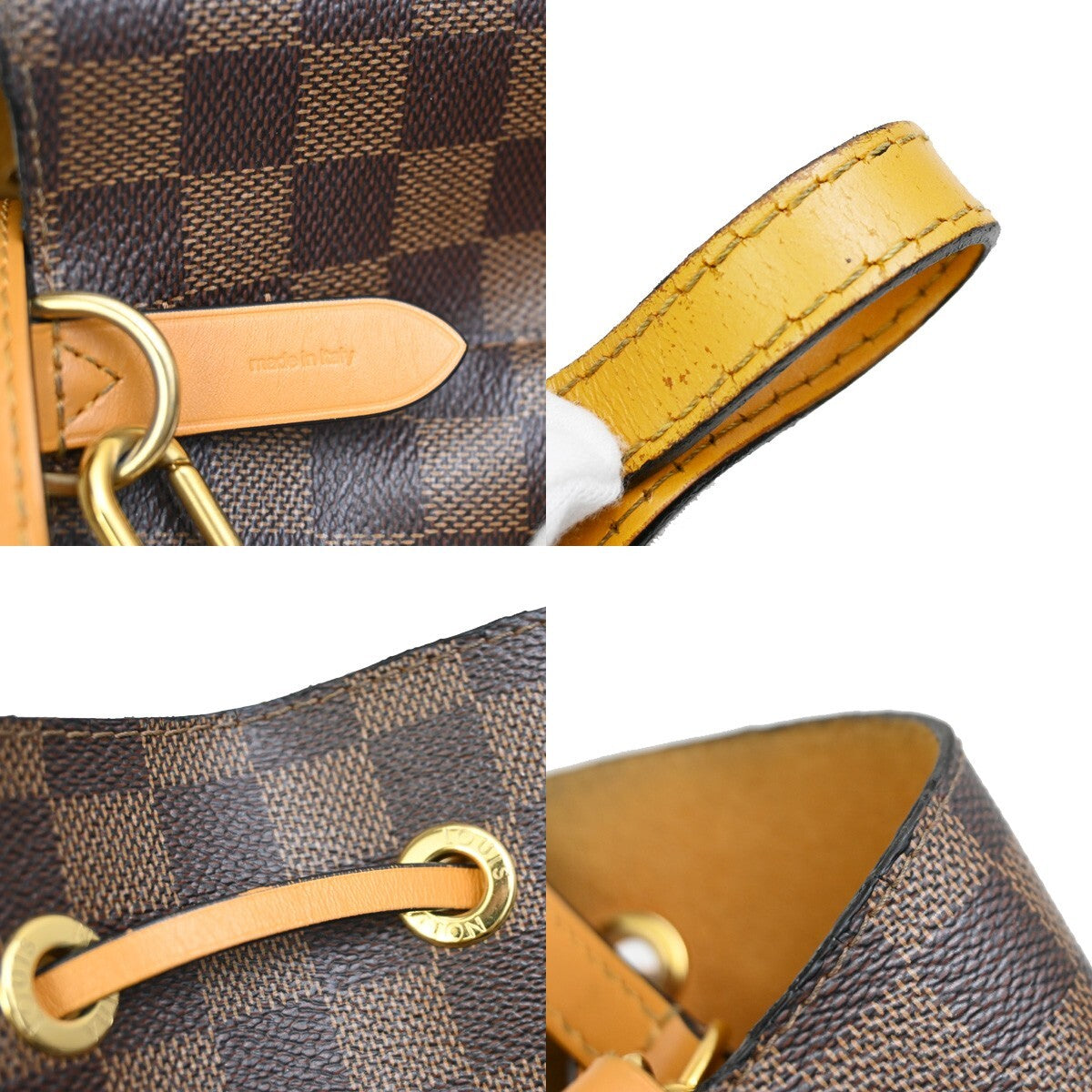 LOUIS VUITTON Neo Noe MM Drawstring Shoulder Bag Damier Ebene BN M40213 55FB588