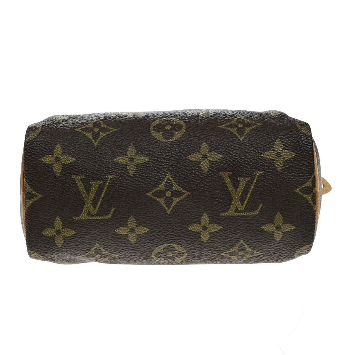 LOUIS VUITTON Mini Speedy Hand Bag Monogram Leather Brown France M41534 75ED575