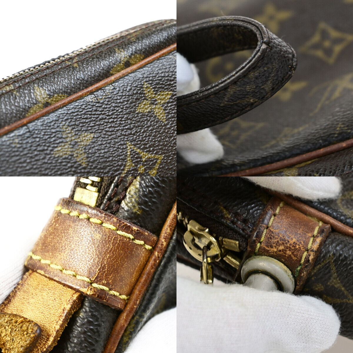 LOUIS VUITTON Marly Dragonne GM Clutch Hand Bag Monogram Brown M51825 05YG529