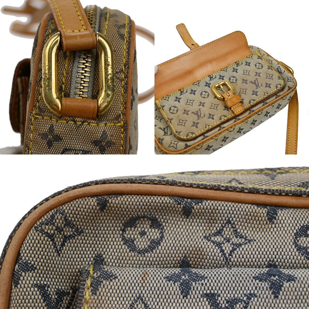 LOUIS VUITTON Juliette MM Monogram Mini Shoulder Bag Blue France M92004 69CA096