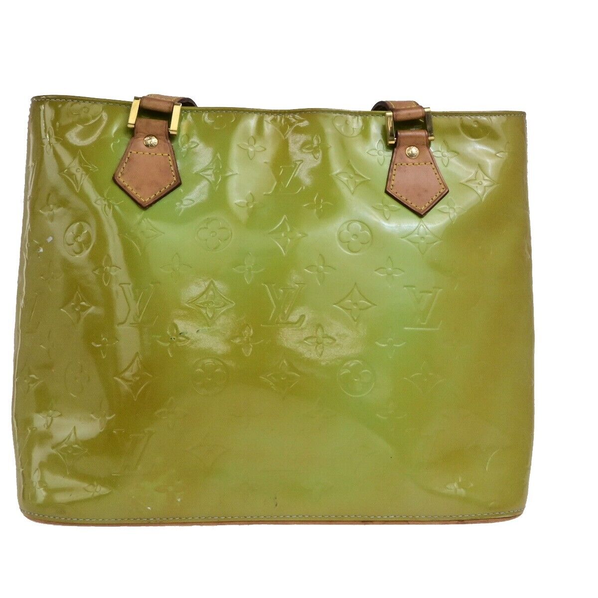 LOUIS VUITTON Houston Shoulder Bag Monogram Vernis Leather Yellow M91303 09ED927
