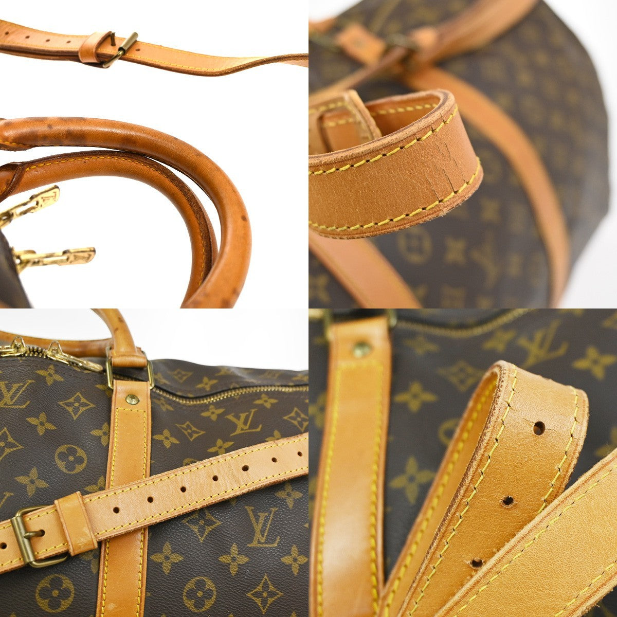 LOUIS VUITTON Keepall Bandouliere 60 2Way Hand Bag Monogram Brown M41412 99YH960