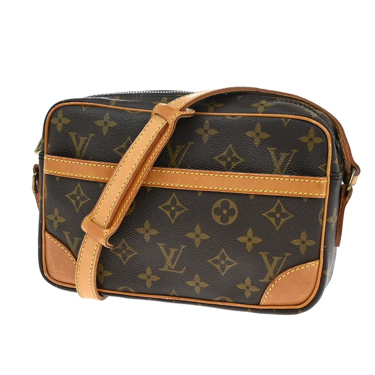 LOUIS VUITTON Trocadero 24 Shoulder Bag Monogram Leather Brown M51276 34EE242