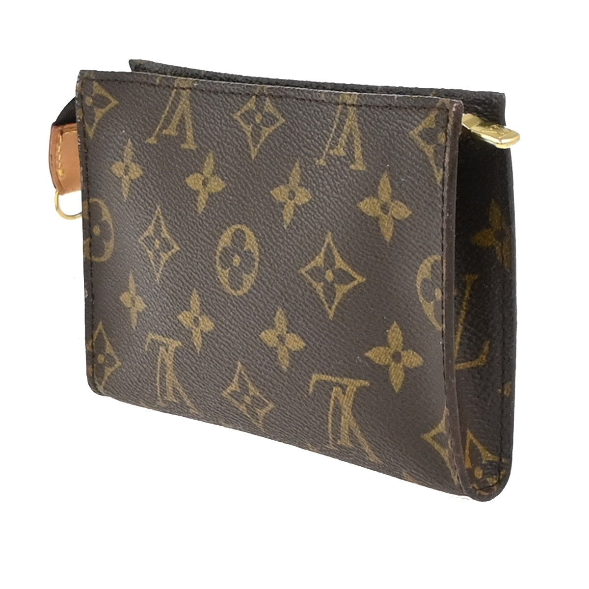 LOUIS VUITTON Bucket PM Accessory Pouch Clutch Bag Monogram Leather GHW 66KC681
