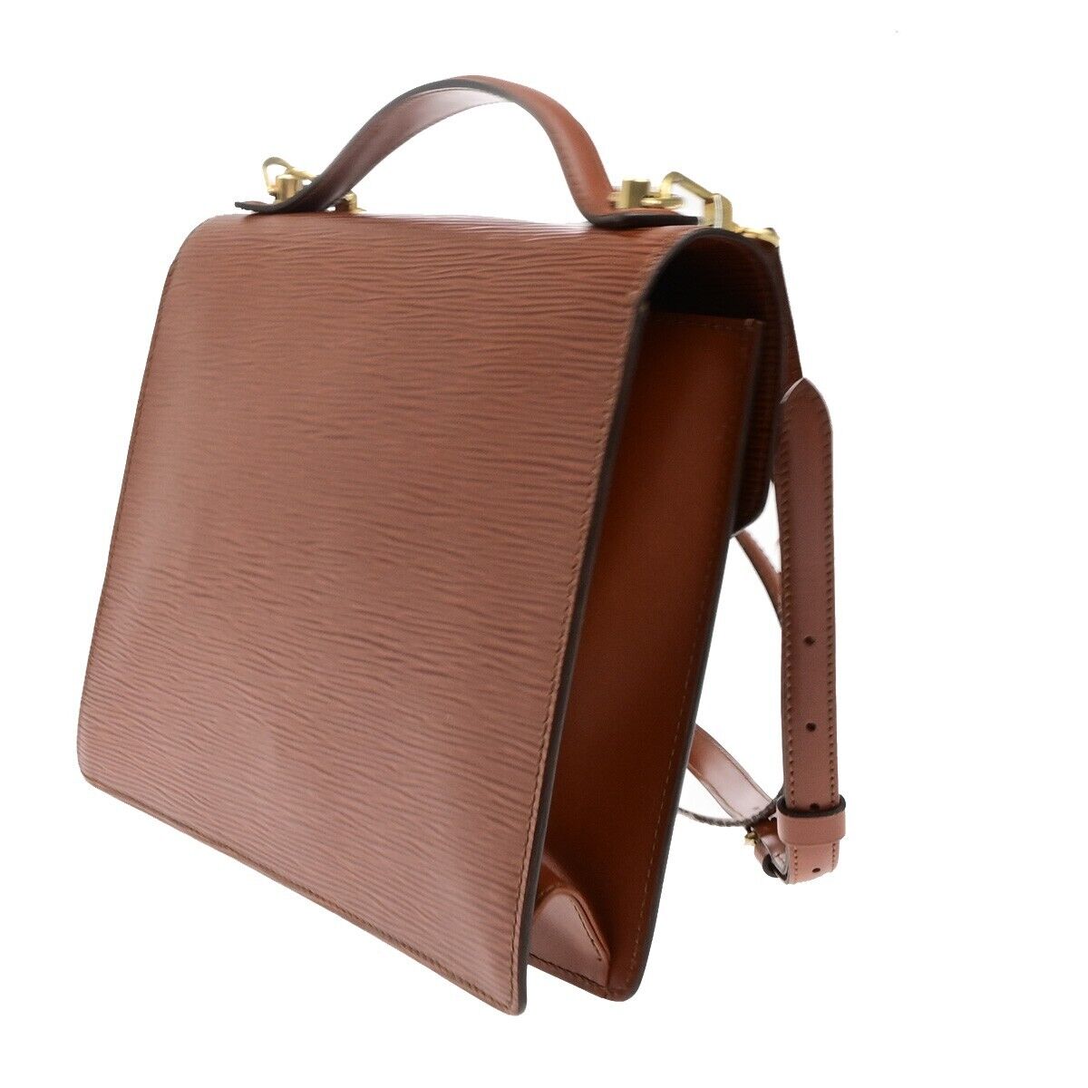 LOUIS VUITTON Monceau 2Way Shoulder Hand Bag Epi Leather Brown M52123 89ED458