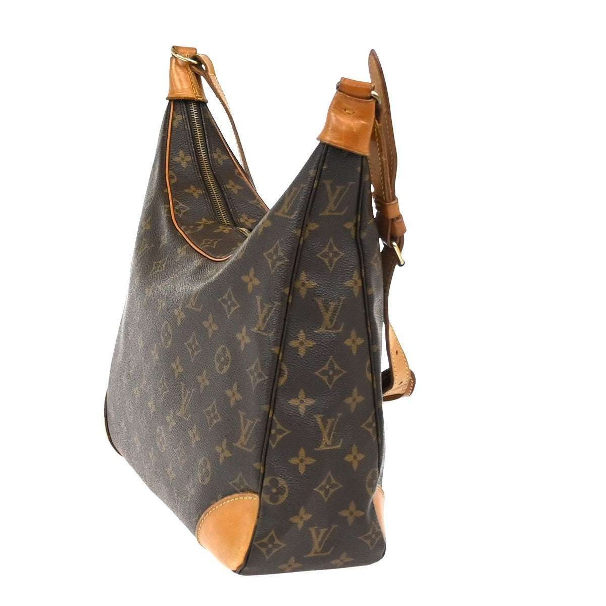 LOUIS VUITTON Boulogne 35 Shoulder Bag Monogram Leather Brown M51260 84YJ042