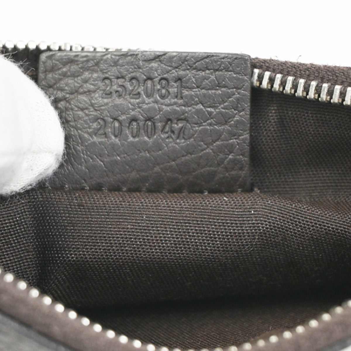 GUCCI Logo Nailhead Teto Hand Bag and Pouch Bag 2Set Canvas Leather 30KC910