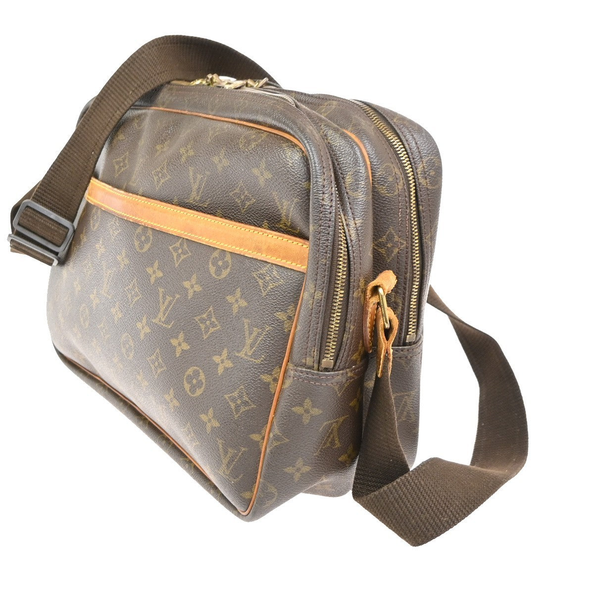 LOUIS VUITTON Reporter GM Crossbody Shoulder Bag Monogram Leather M45252 39KC606
