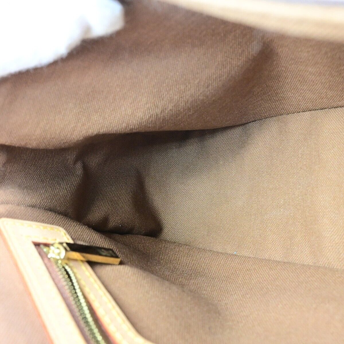 LOUIS VUITTON Mini Looping Hand Bag Monogram Leather Brown France M51147 50KA470
