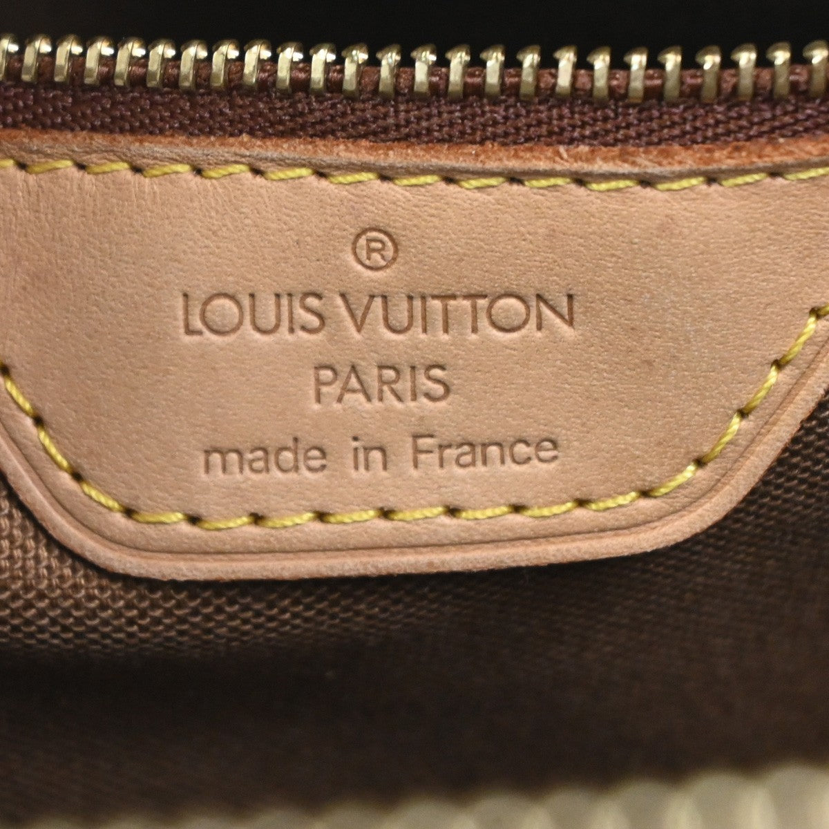 LOUIS VUITTON Cabas Piano Shoulder Bag Monogram Leather Brown M51148 76YJ043