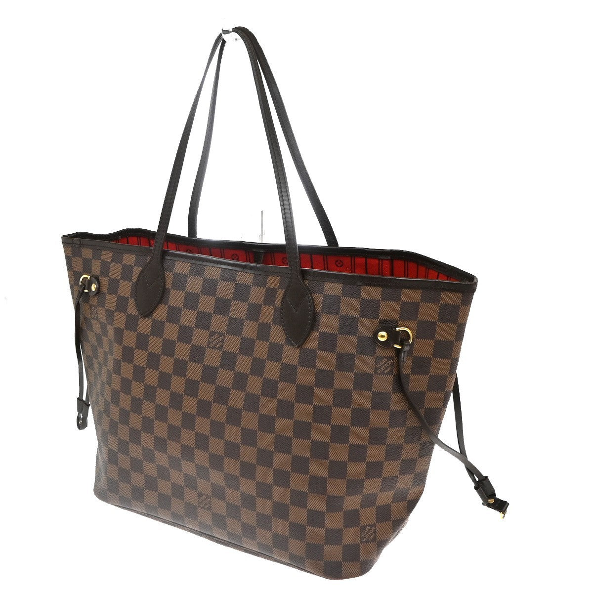LOUIS VUITTON Neverfull MM Shoulder Tote Bag Damier Leather Brown N51105 21KC724
