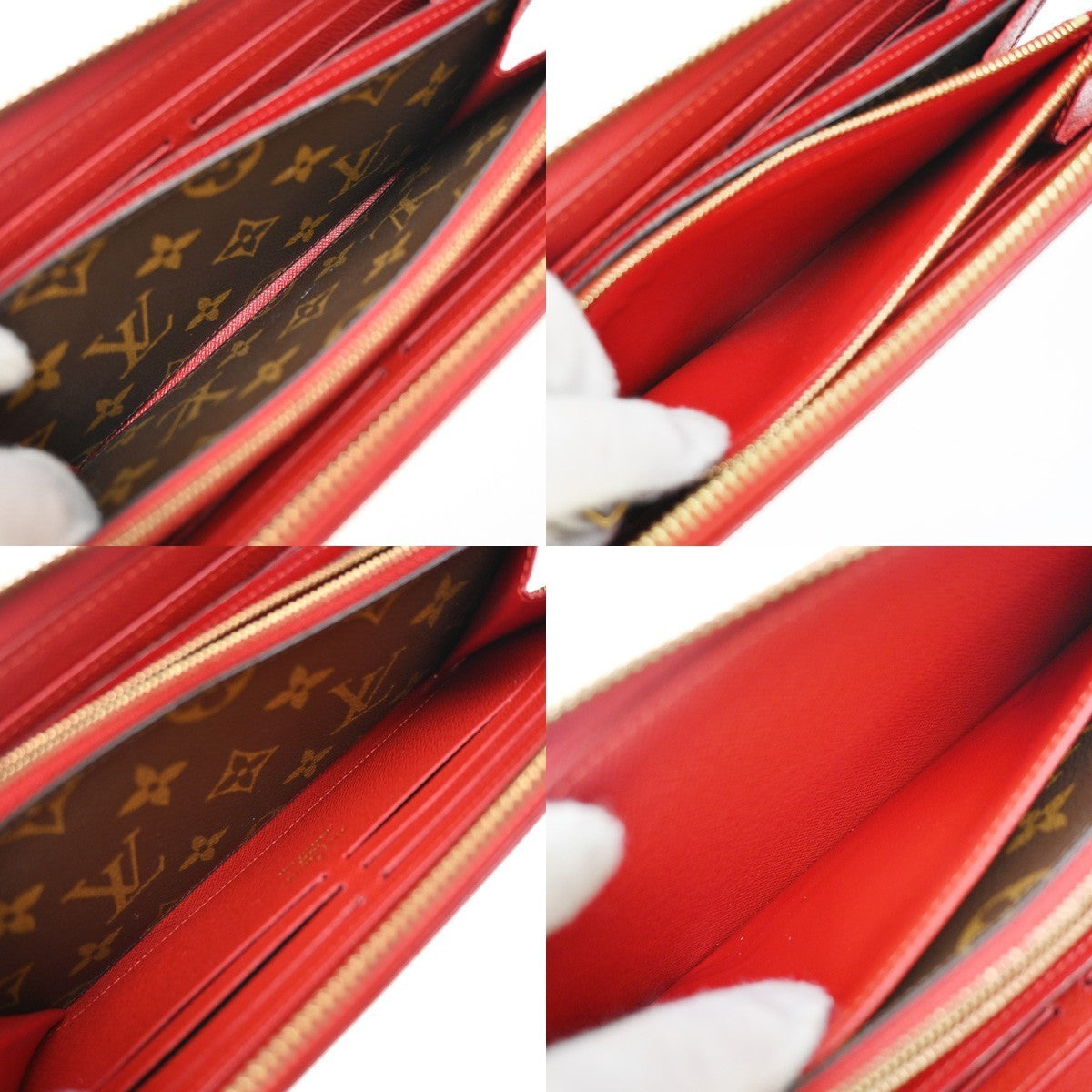 LOUIS VUITTON Zippy Retiro Long Zip Around Wallet Monogram BN RD M61187 33EG329