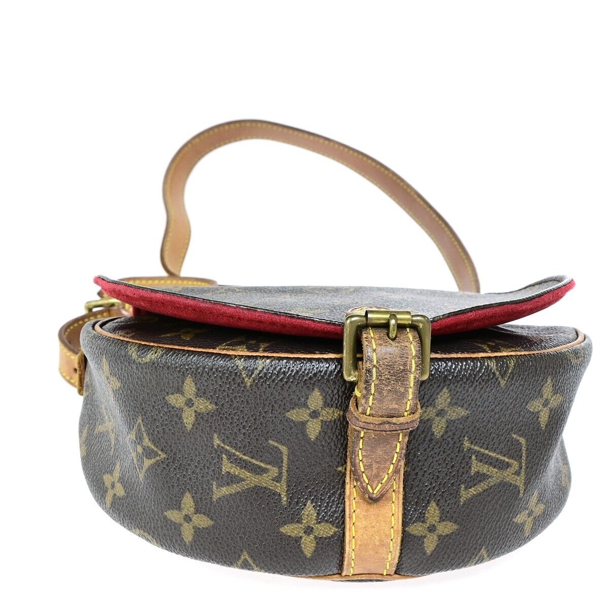 LOUIS VUITTON LV Tambourine Shoulder Bag Monogram Leather Brown M51179 73HC027