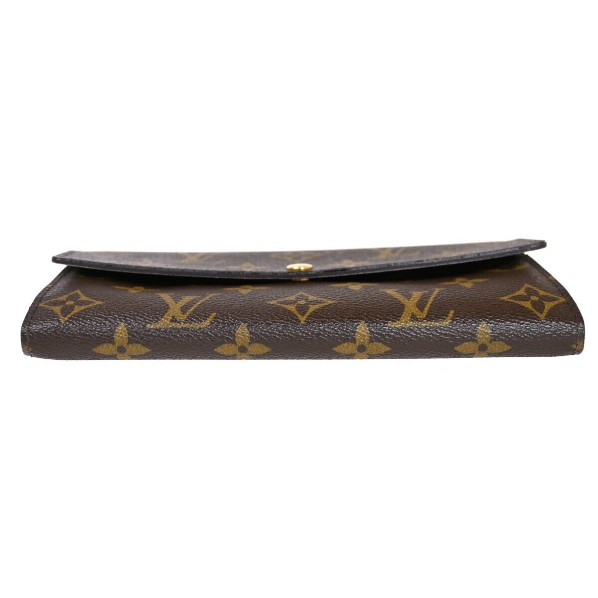 LOUIS VUITTON Sarah Long Bifold Wallet Monogram Fleuri Brown Rose M60232 34HB364