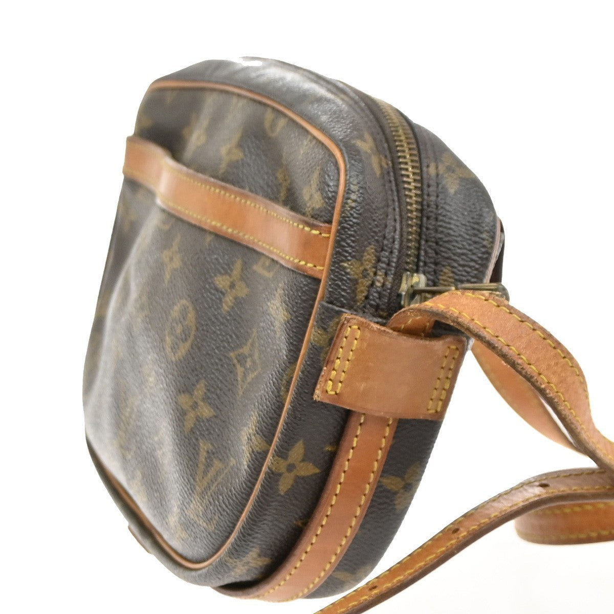 LOUIS VUITTON Jeune Fille PM Shoulder Bag Monogram Leather Brown M51227 33SA089