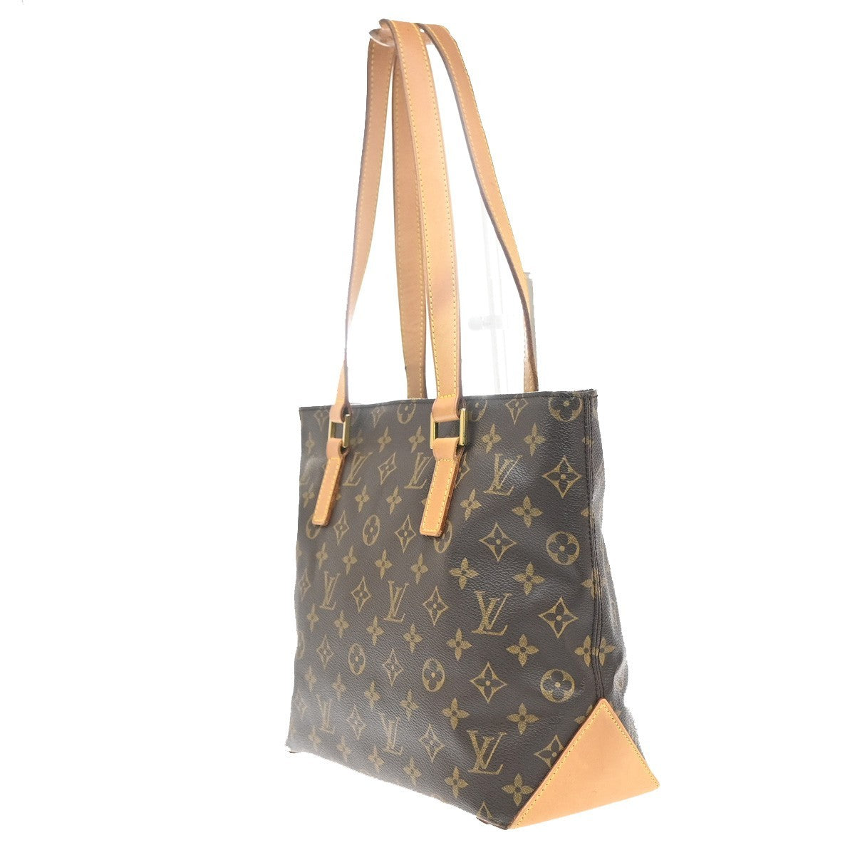 LOUIS VUITTON Cabas Piano Shoulder Bag Monogram Leather Brown M51148 20KC816
