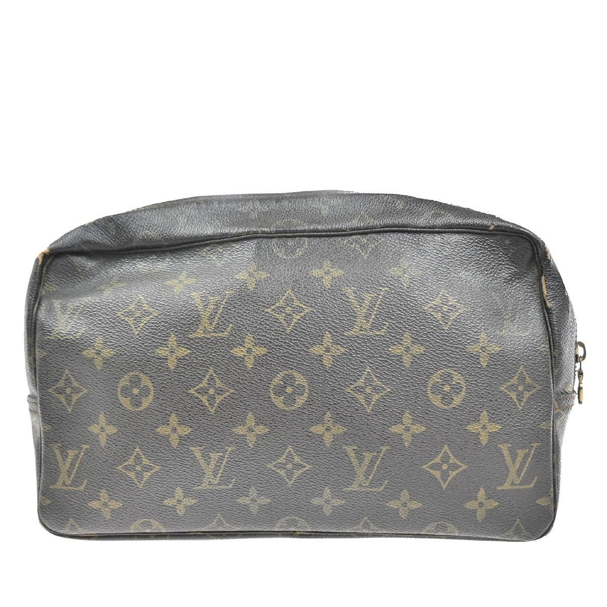 LOUIS VUITTON 2 Set Trousse Toilette Poche Toilette Bag Monogram Leather 09KC593