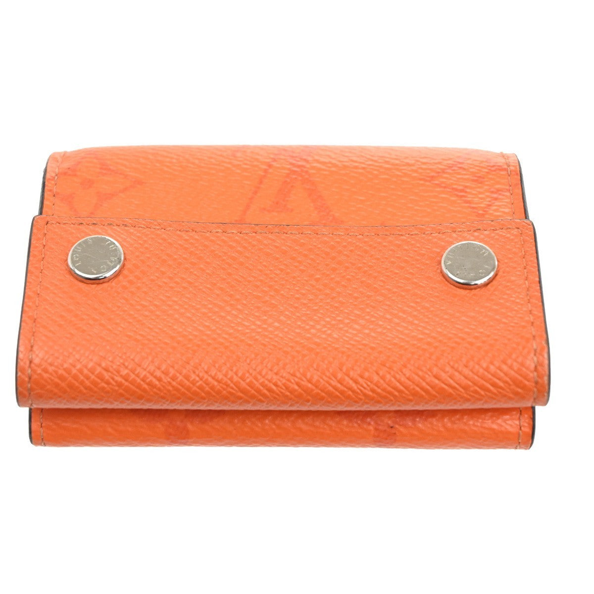 LOUIS VUITTON Wallet Compact Monogram Taiga Rama Leather Orange M69245 31CA642