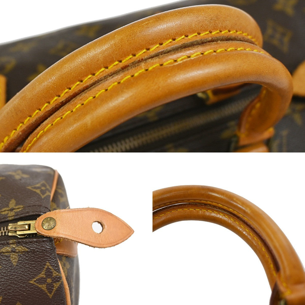 LOUIS VUITTON Speedy 40 Travel Hand Bag Monogram Leather Brown M41522 96YJ059