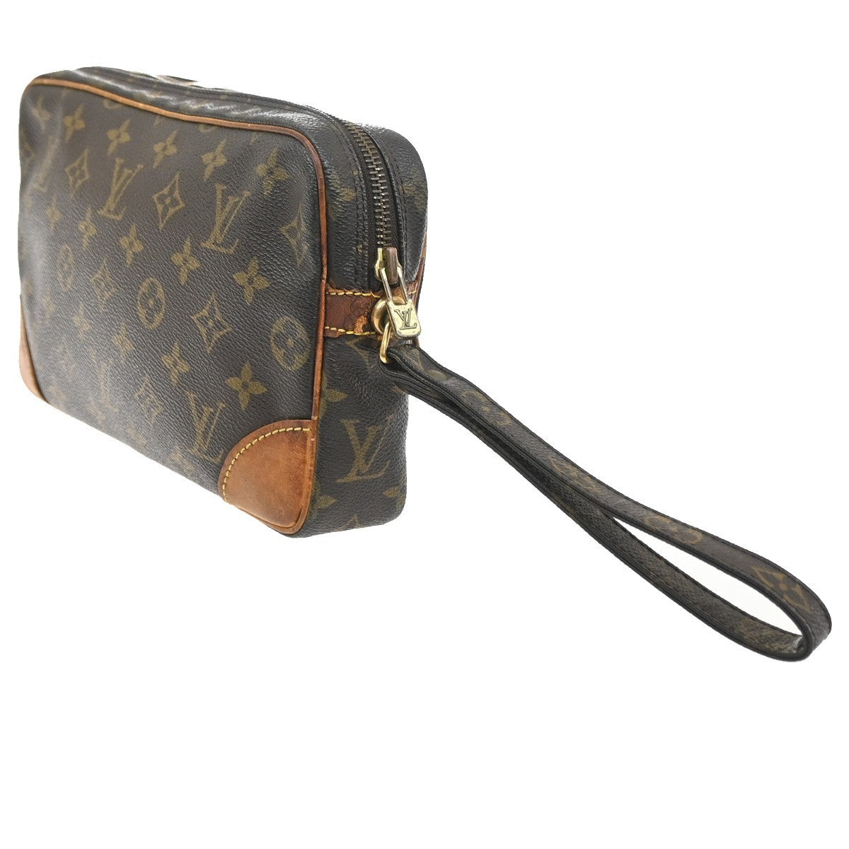 LOUIS VUITTON Marly Dragonne GM Clutch Hand Bag Monogram Brown M51825 01SA115