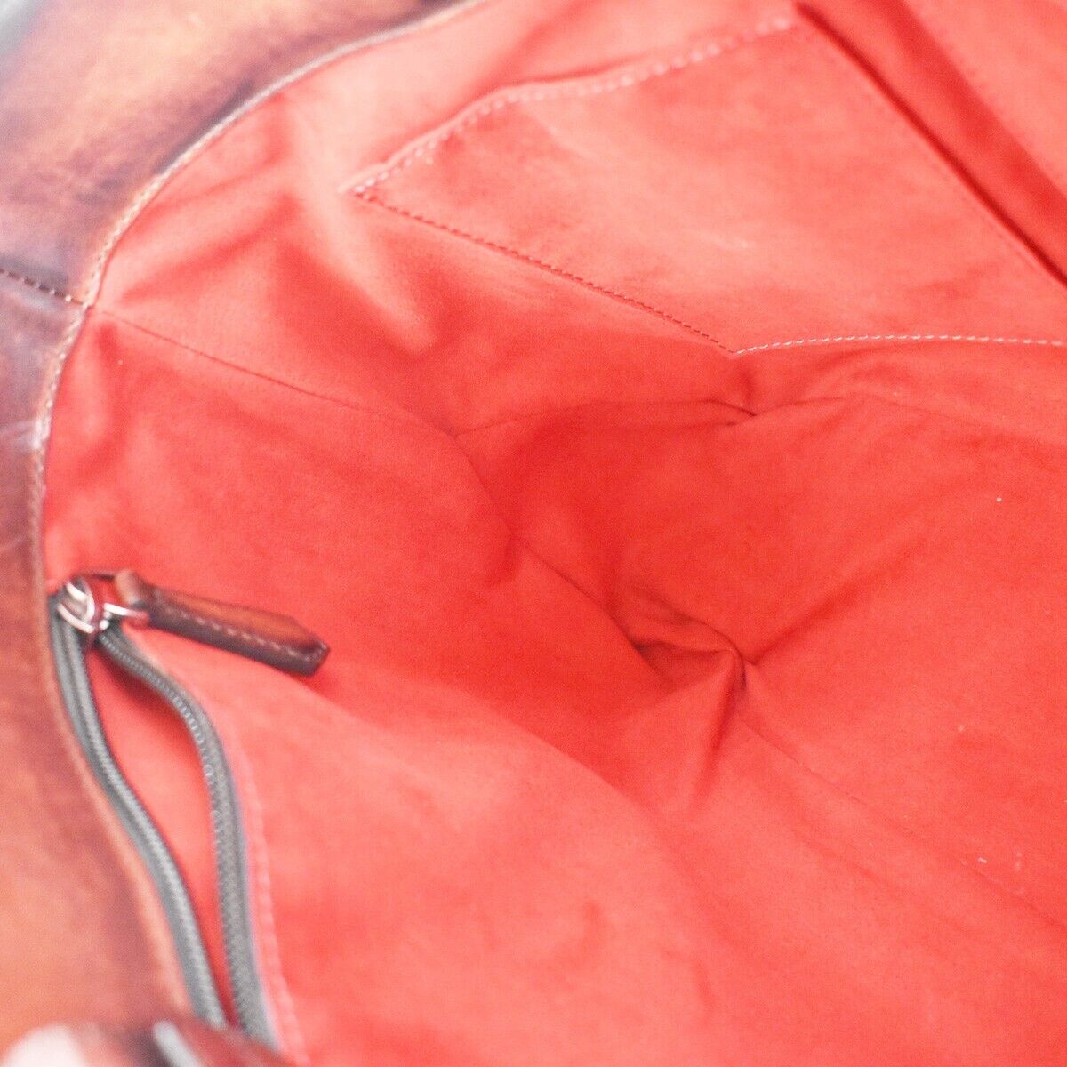 BERLUTI Limited Edition Calligraphy Toujours Shoulder Bag Leather Brown 683LC129