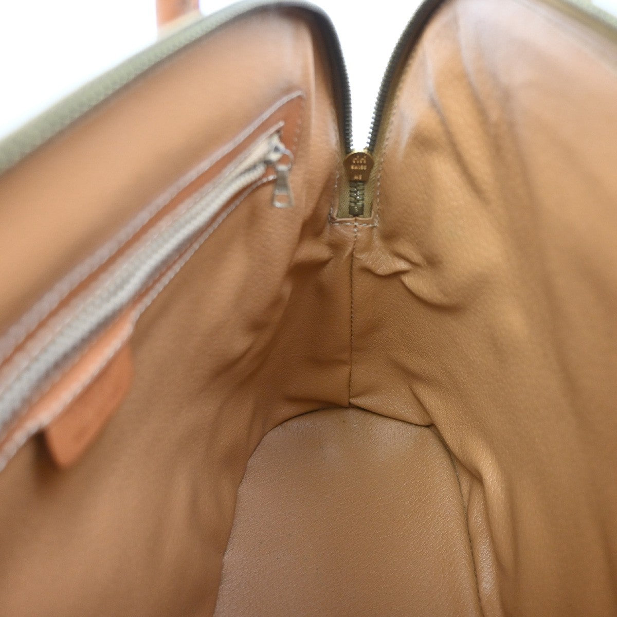 CELINE Macadam Pattern 2Way Shoulder Bag PVC Leather Brown Italy GHW 31TA030