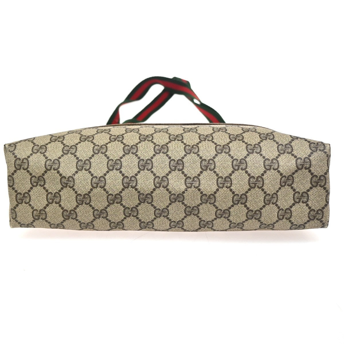 GUCCI Logo Sherry GG Pattern Shoulder Bag PVC Leather Brown Italy 63ZA361